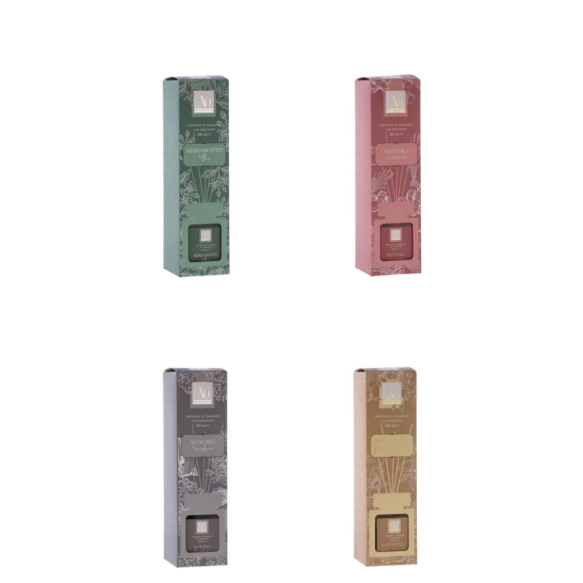 Diffusore di fragranza con bastoncini 200ml