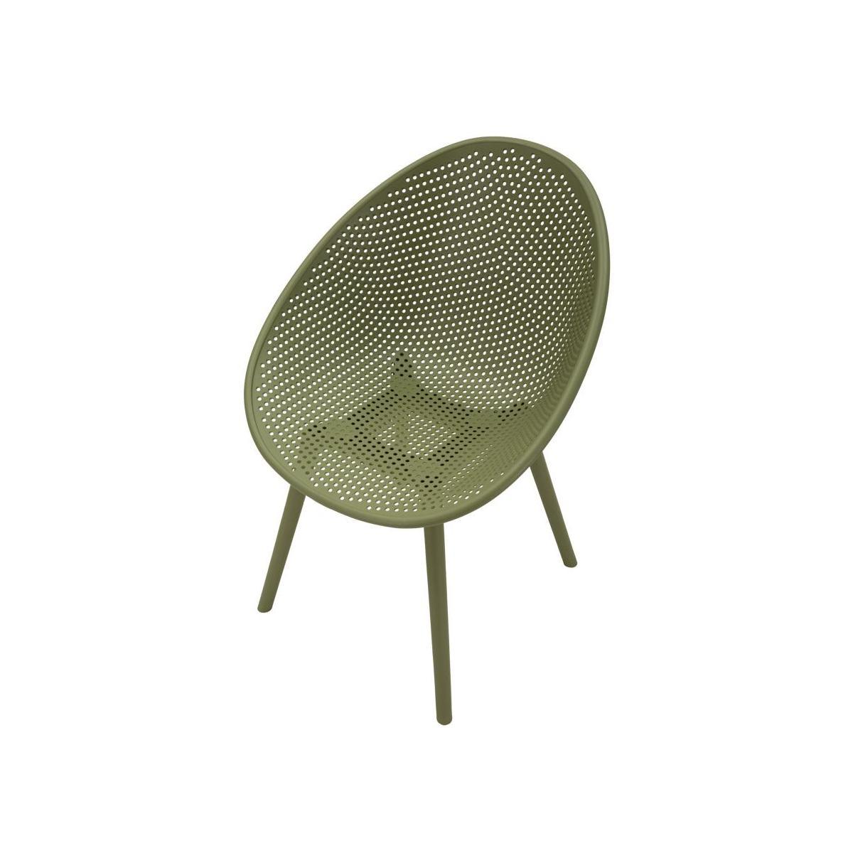 Sedia ibiza verde set 2 pz cm 59x59x83 (altezza seduta cm 45)