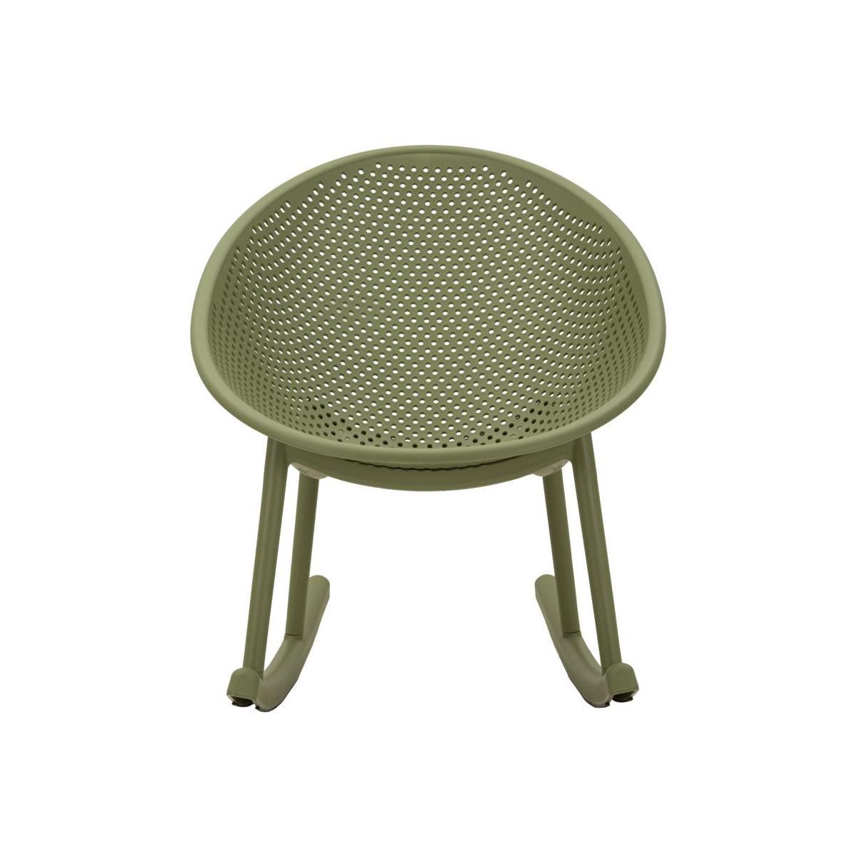 Sedia a dondolo ibiza verde cm 66x88x80 (altezza seduta cm 38)