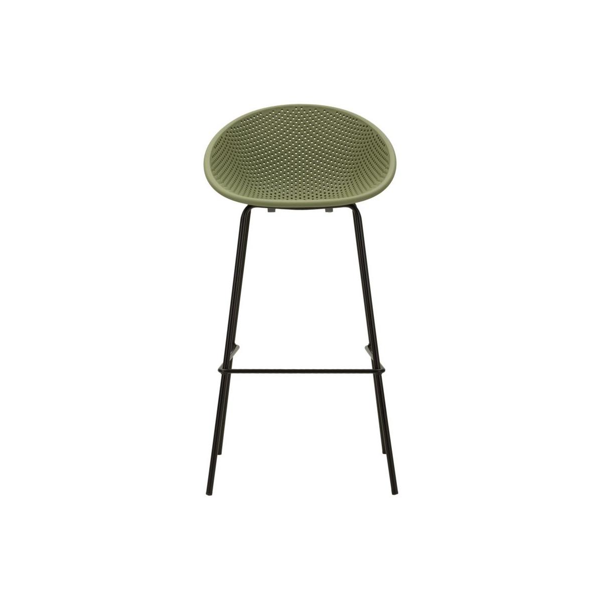 Sgabello bar ibiza verde set 2 pz cm 50x50x98 (altezza seduta cm 75)
