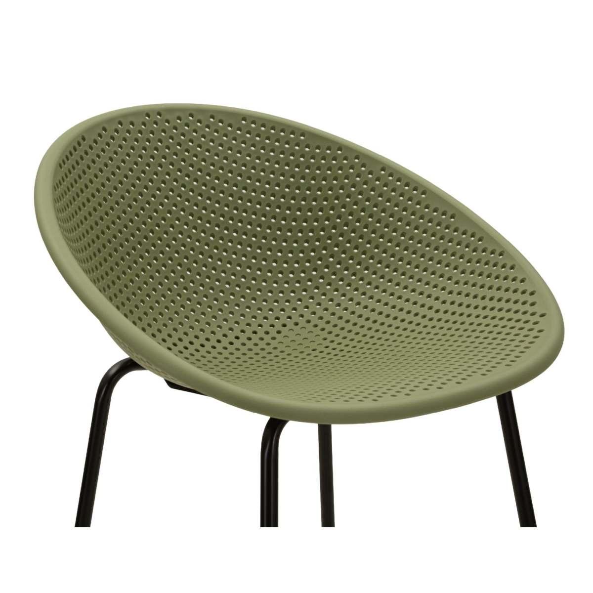 Sgabello bar ibiza verde set 2 pz cm 50x50x98 (altezza seduta cm 75)