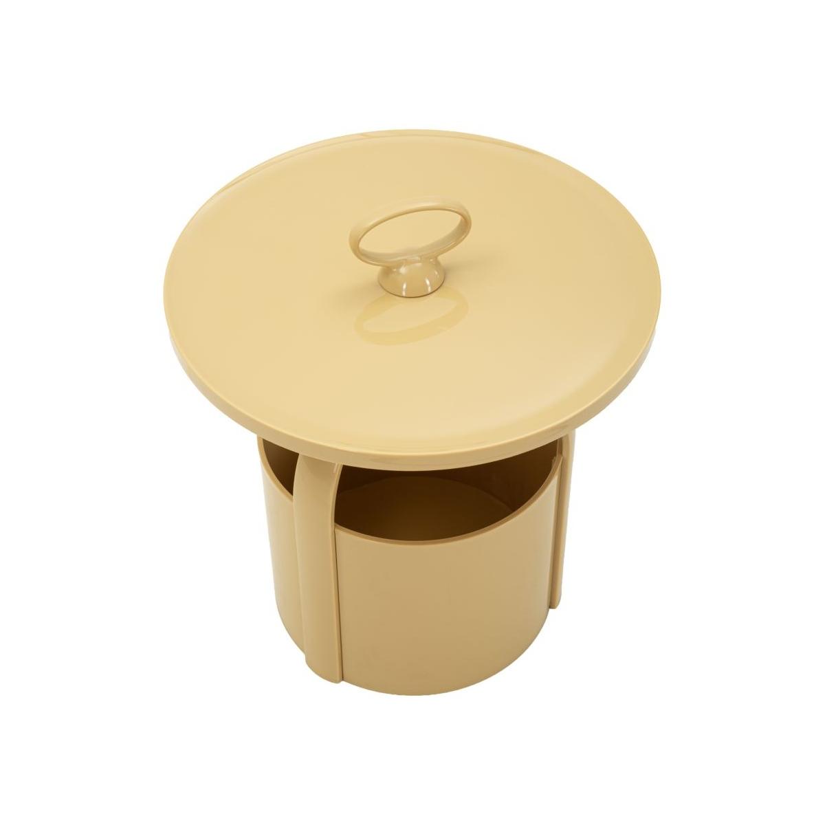 Tavolinetto p/giornali iris crema cm Ø 44x43<br><br>