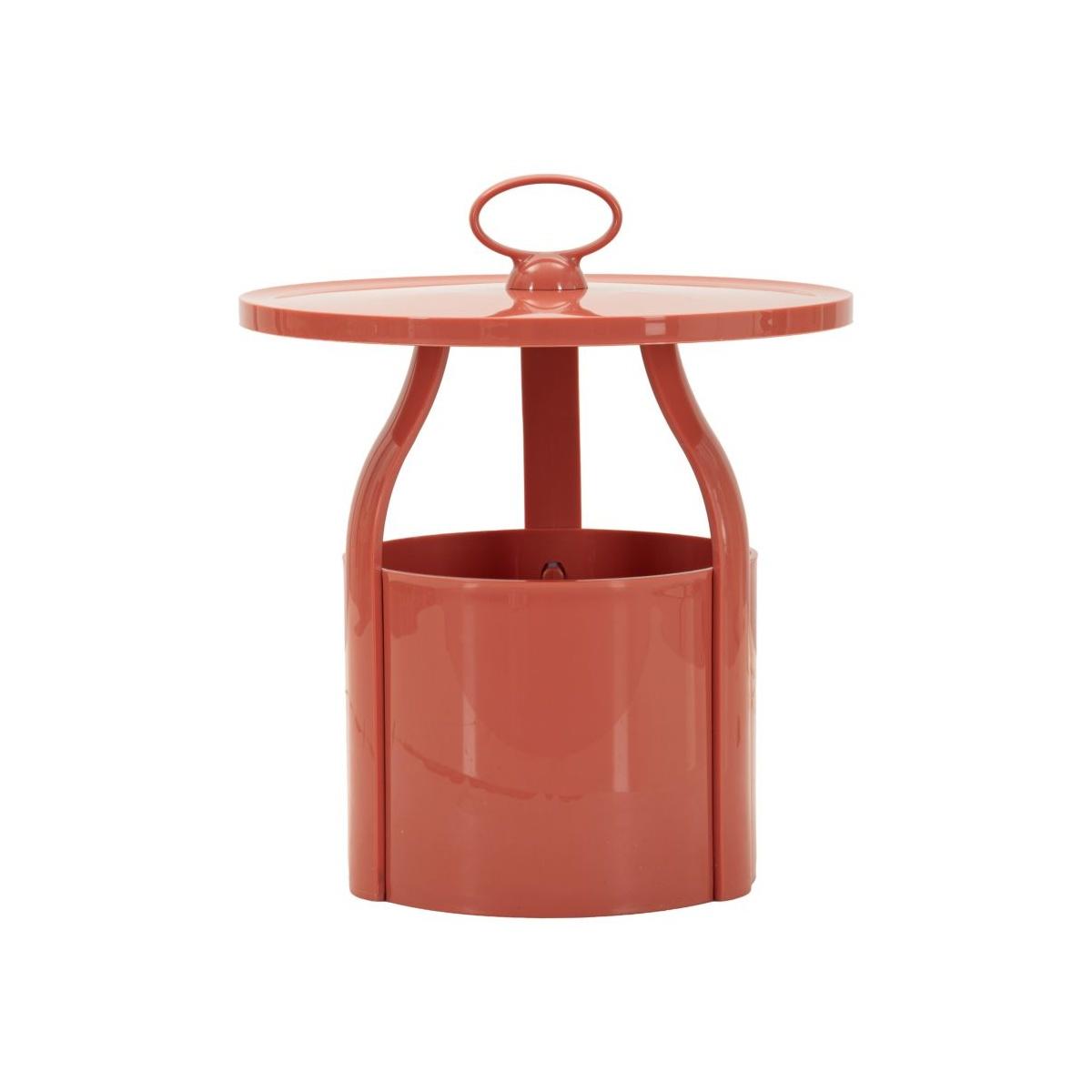 Tavolinetto p/giornali iris rosso cm Ø 44x43<br><br>