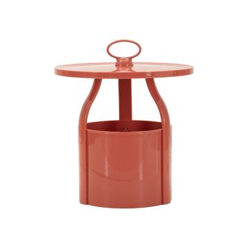 Tavolinetto p/giornali iris rosso cm Ø 44x43<br><br>