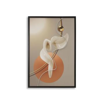 Stampa c/led su tela abstract -a- cm 80x4x120