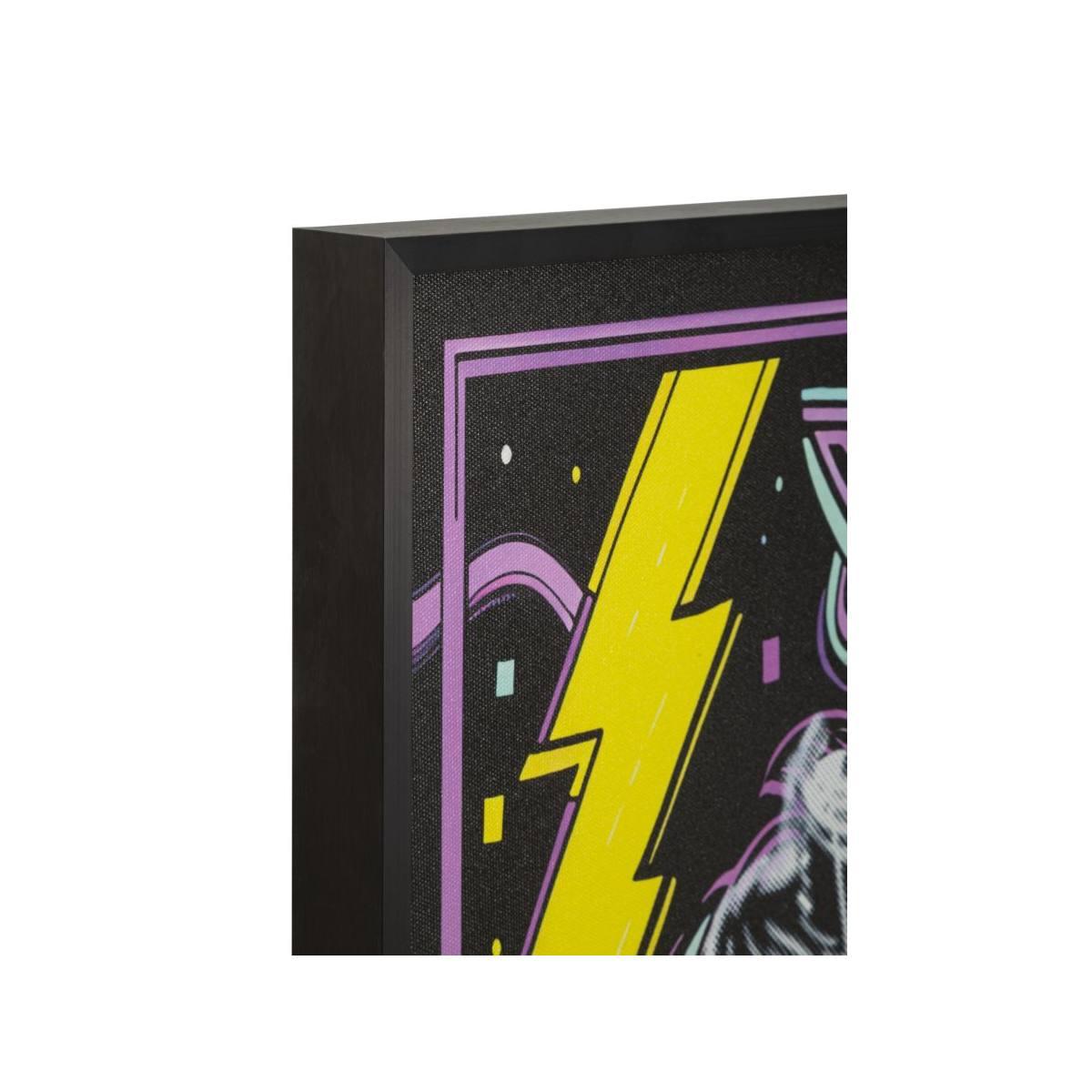 Stampa c/led su tela marilin cm 60x3,5x90 (applicazione 3d acrilico)