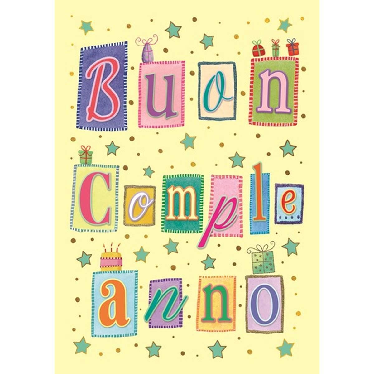 Bigliettii auguri buon compleanno 2 soggetti