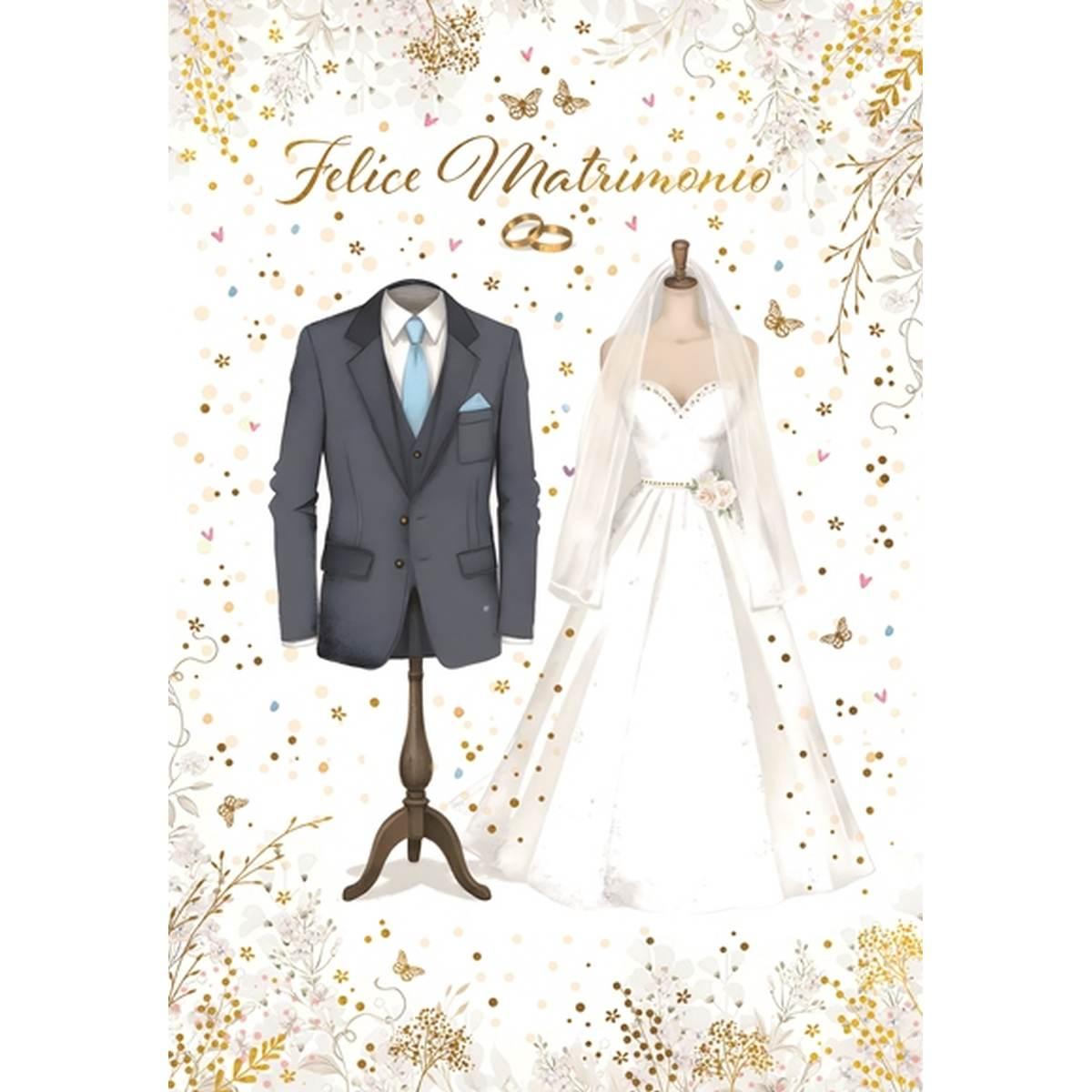 Bigliettii auguri felice matrimonio