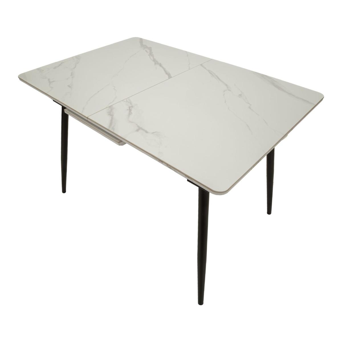 Tavolo da pranzo allungabile matt cm 120x80x75 (aperto 155x80x75)