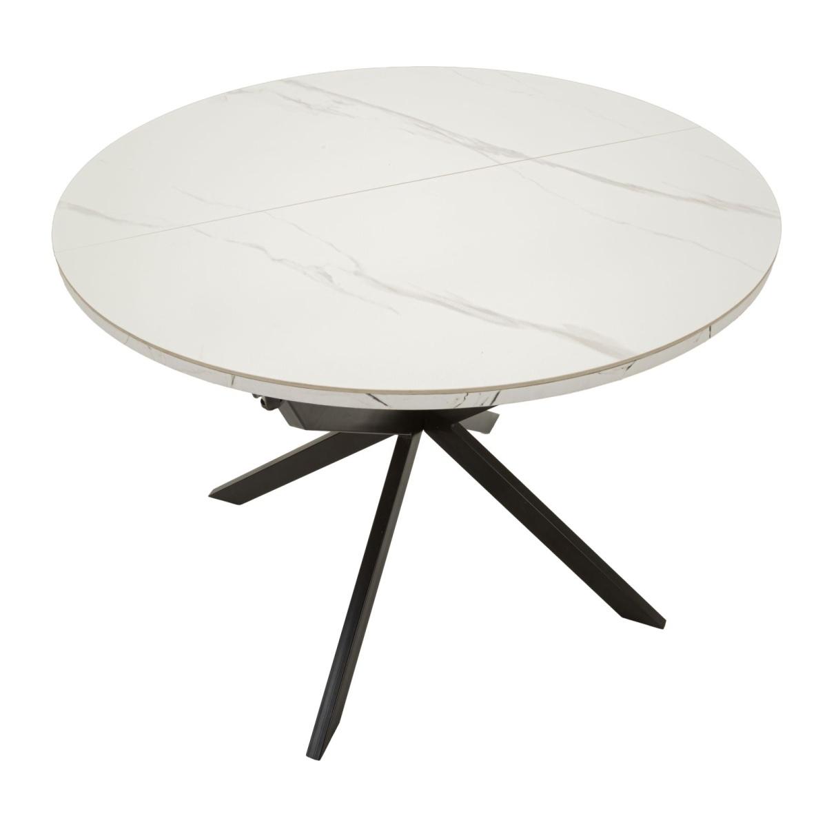 Tavolo da pranzo allungabile martin cm Ø 100x78 (aperto cm 140x100x78)