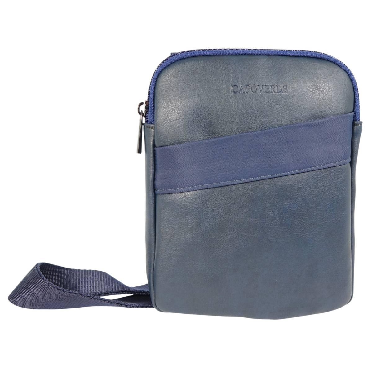Tracollina uomo in ecopelle e tessuto tecnico Capoverde Made in Italy