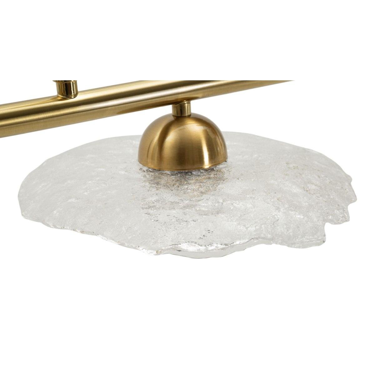 Lampadario emily 5 luci vetro trasparente cm 100x24x18