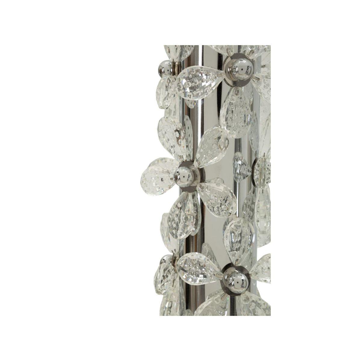 Lampada da tavolo silver flower cm Ø 35x74