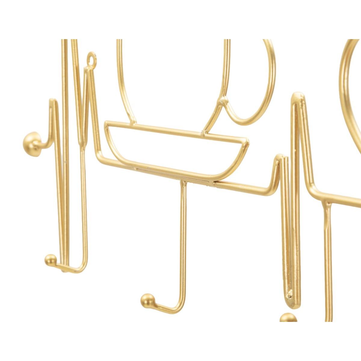 App/abiti da muro breakfast oro cm 60x3,8x26,7