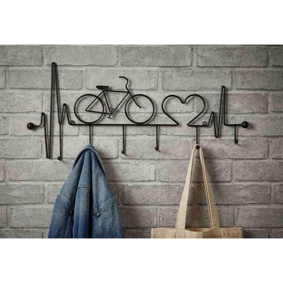 App/abiti da muro bicicletta nero cm 59x3,2x26,5