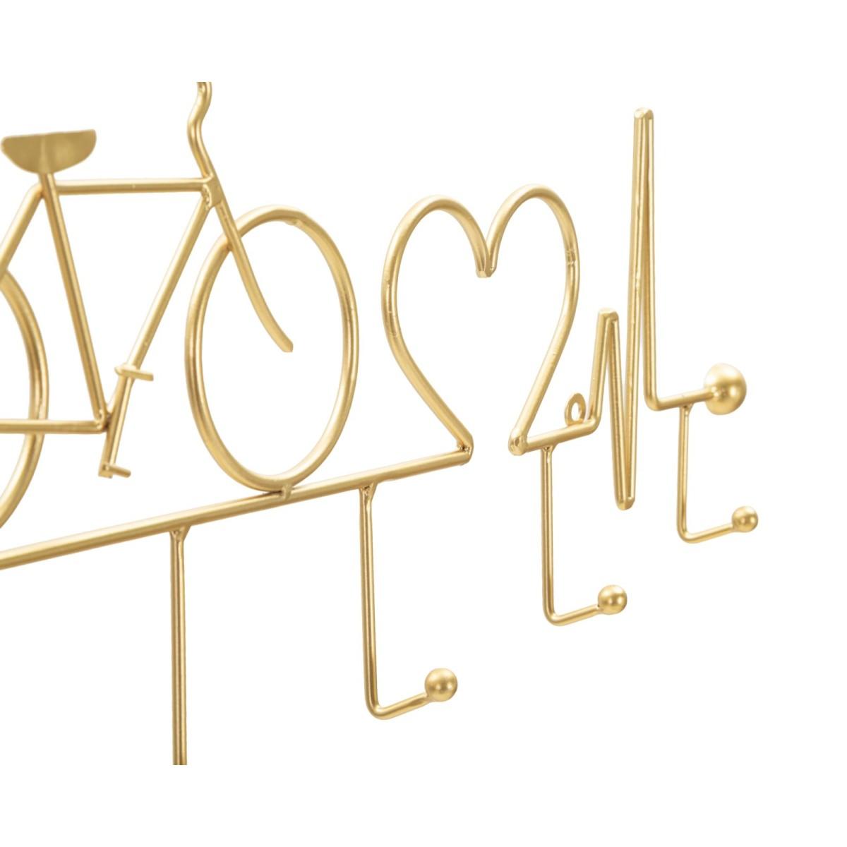 App/abiti da muro bicicletta oro cm 59x3,2x26,5