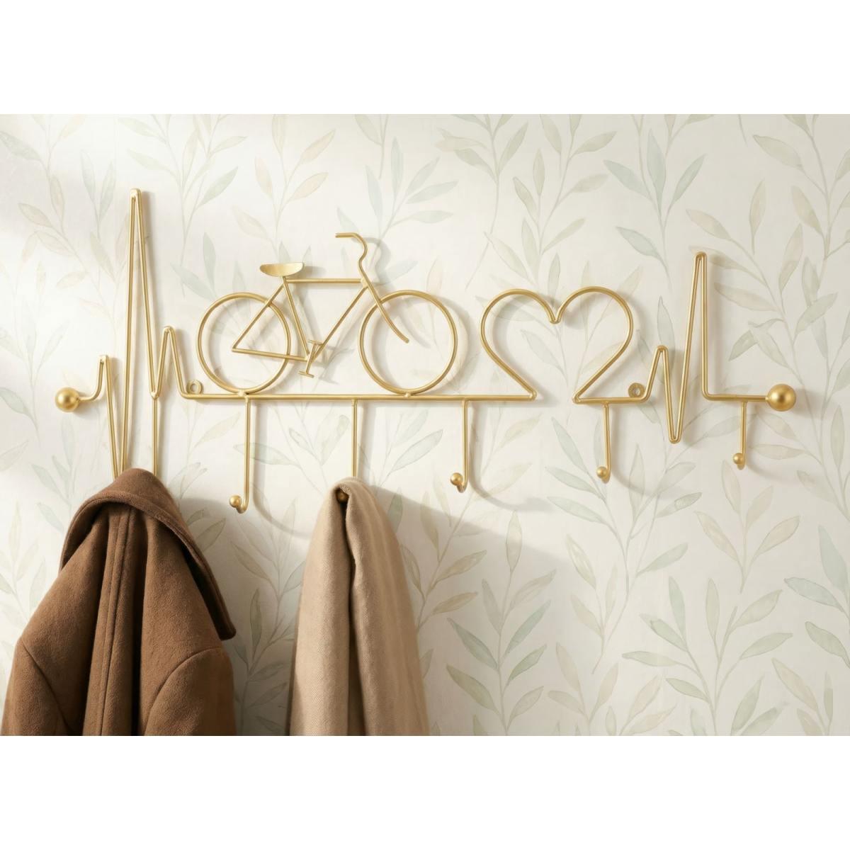 App/abiti da muro bicicletta oro cm 59x3,2x26,5