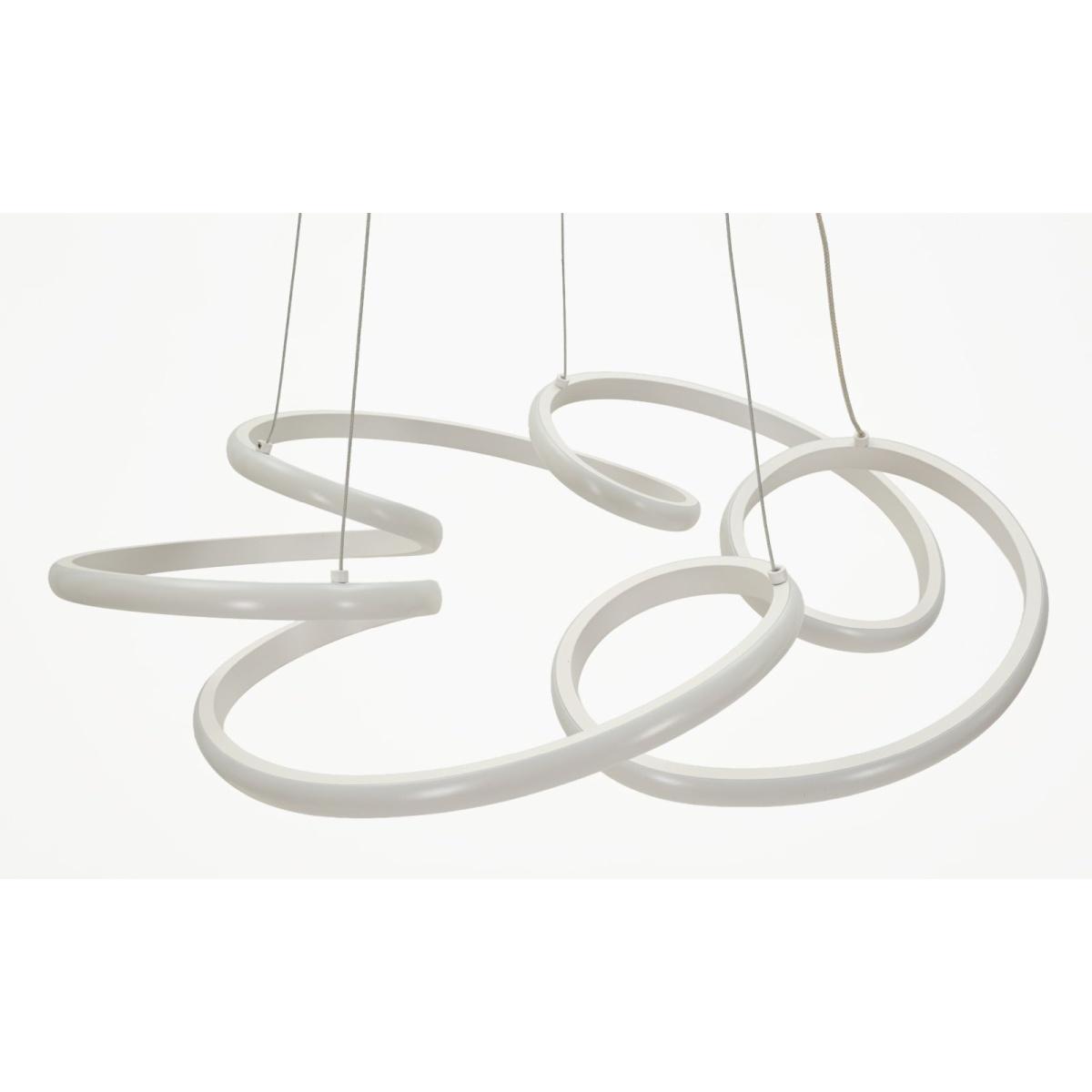 Lampadario led glovy bianco cm Ø 55x120 (luce con 3 temperature di colore)<br>