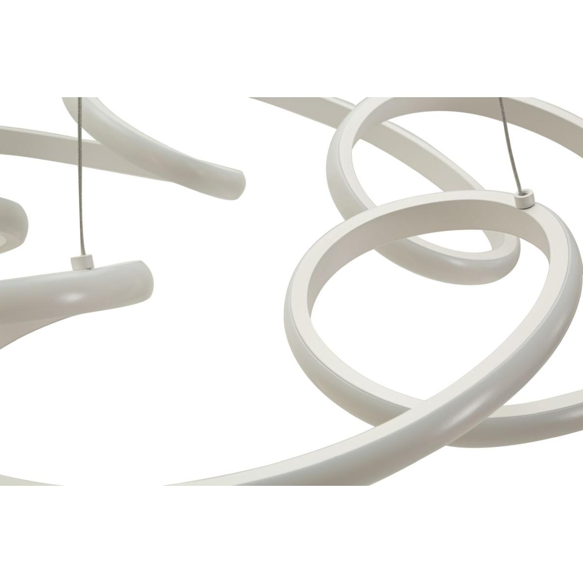 Lampadario led glovy bianco cm Ø 55x120 (luce con 3 temperature di colore)<br>