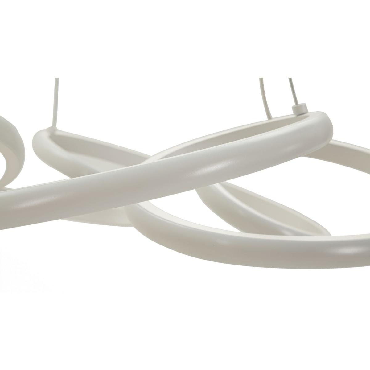 Lampadario led glovy bianco cm Ø 55x120 (luce con 3 temperature di colore)<br>