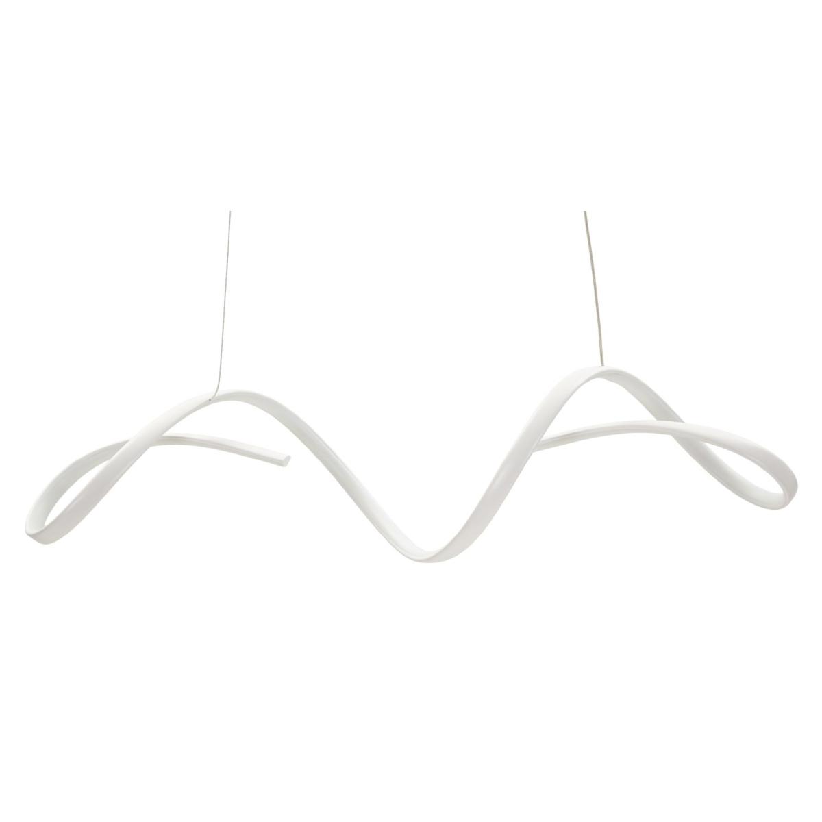 Lampadario led uter bianco cm 80x20x120 (luce con 3 temperature di colore)