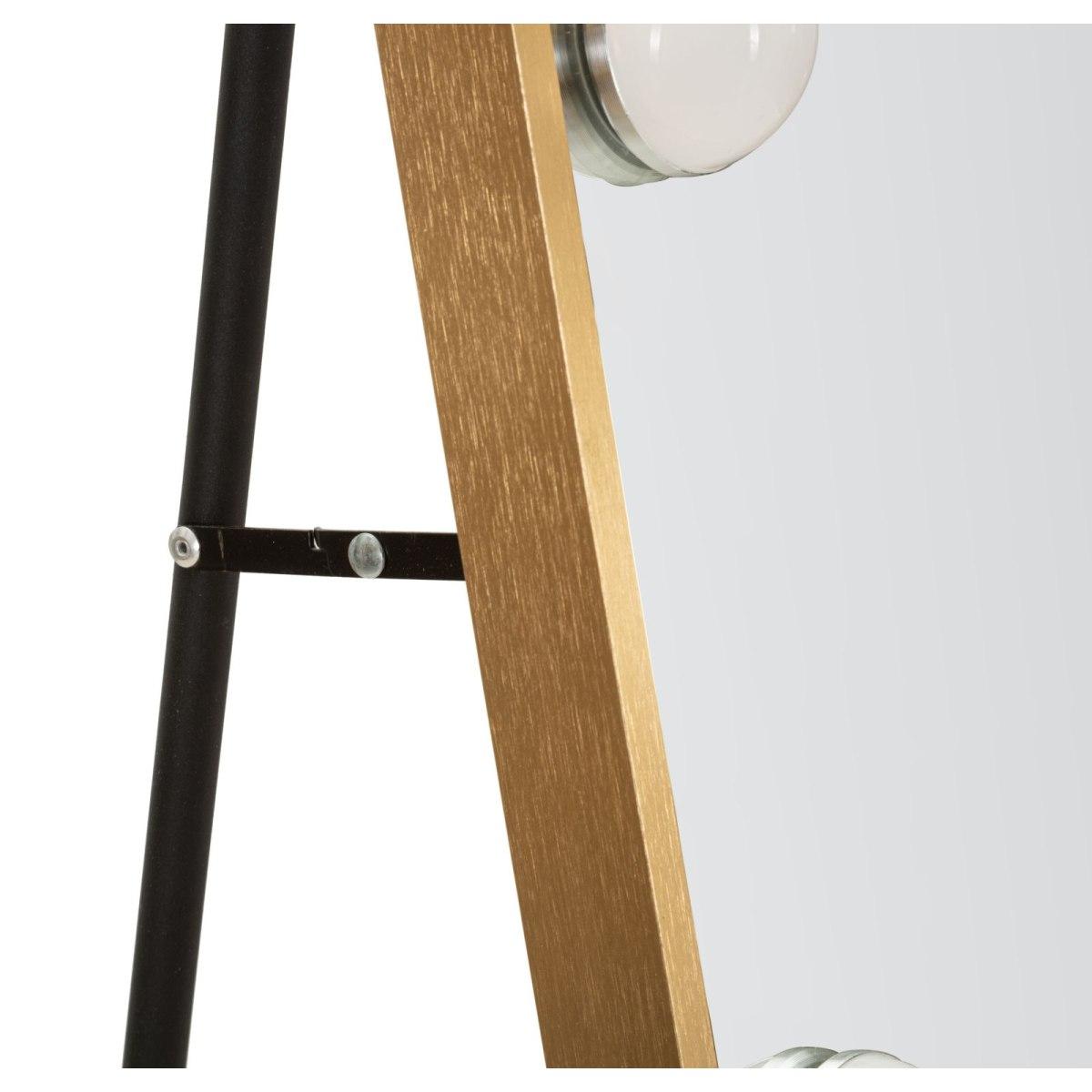 Specchio da terra led hollywood arco cm 70x6-45x170 (3 tonalita' di luce)