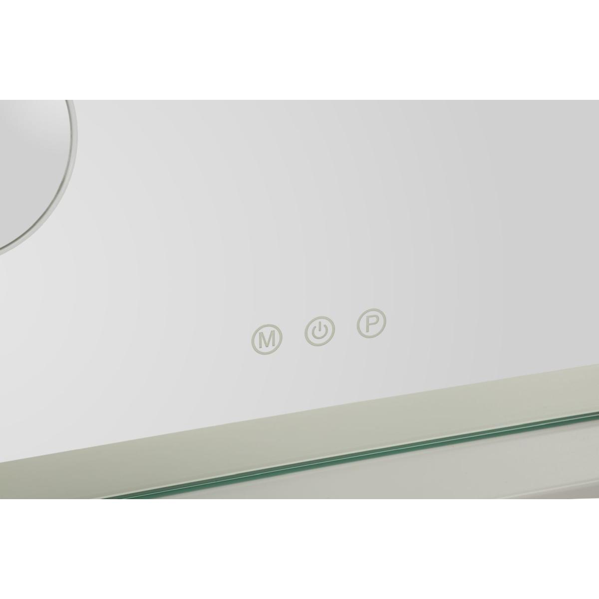 Specchio da tavolo hollywood cm 55x14x43 (spec.rot. cm Ø 9) (3tonalita' di luce)