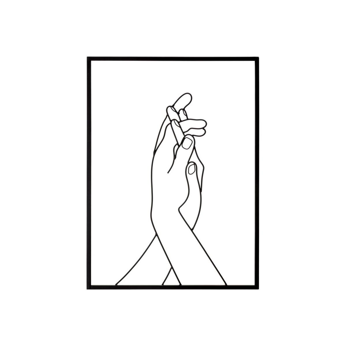 Pannello in ferro simply hands cm 40x1x55