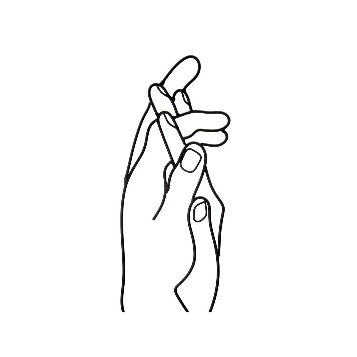 Pannello in ferro simply hands cm 40x1x55