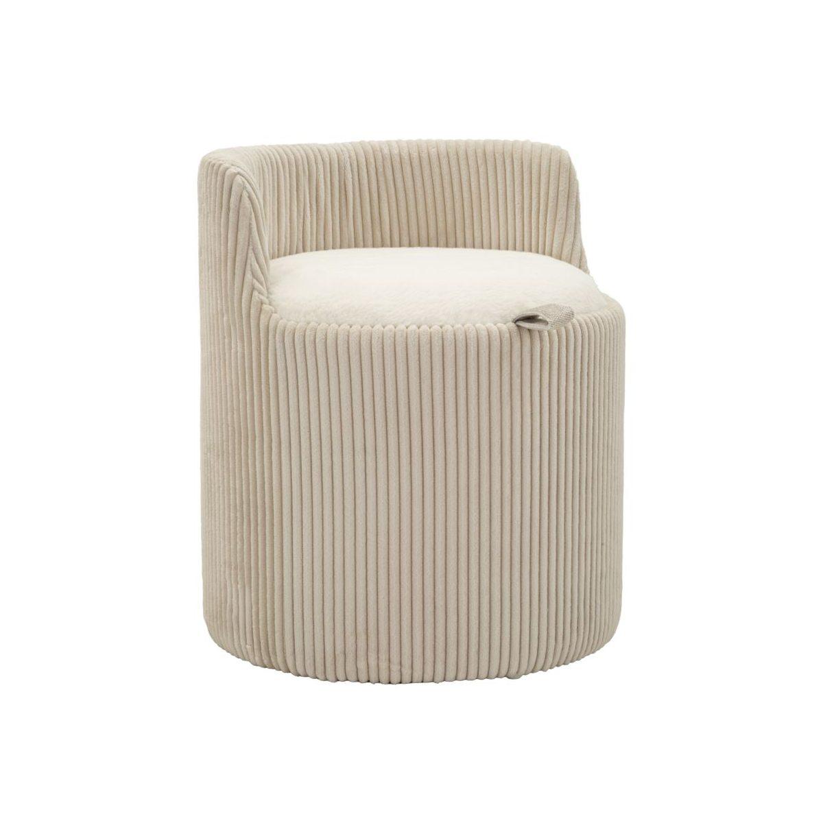 Puff da toletta dublino cm Ø 47x53