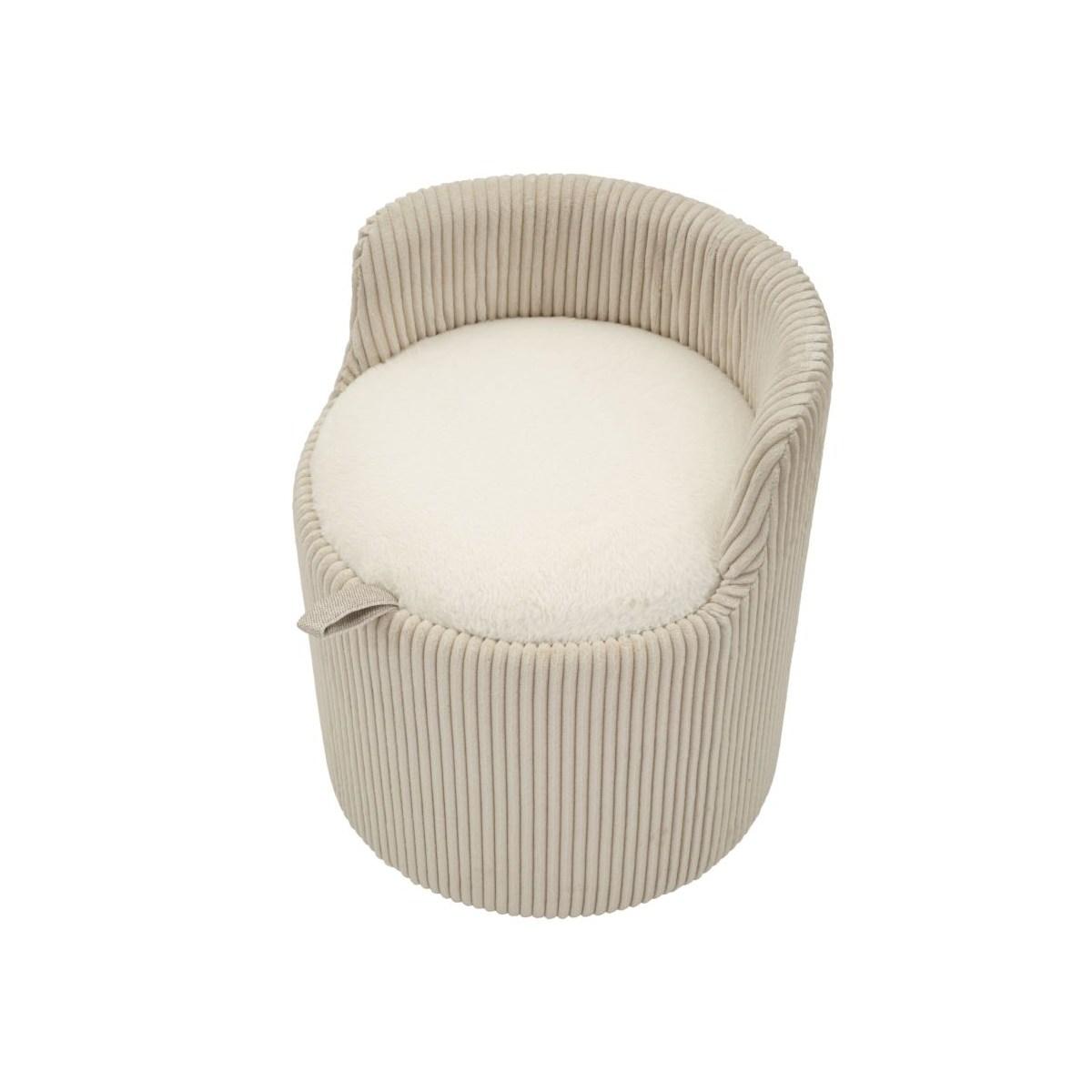 Puff da toletta dublino cm Ø 47x53