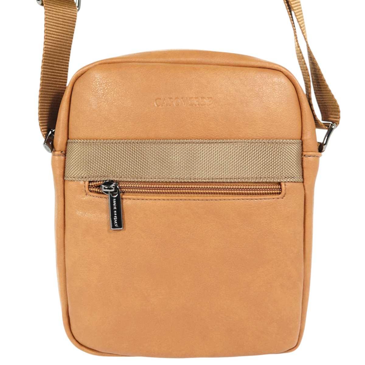 Tracolla uomo in ecopelle e tessuto tecnico Capoverde Made in Italy