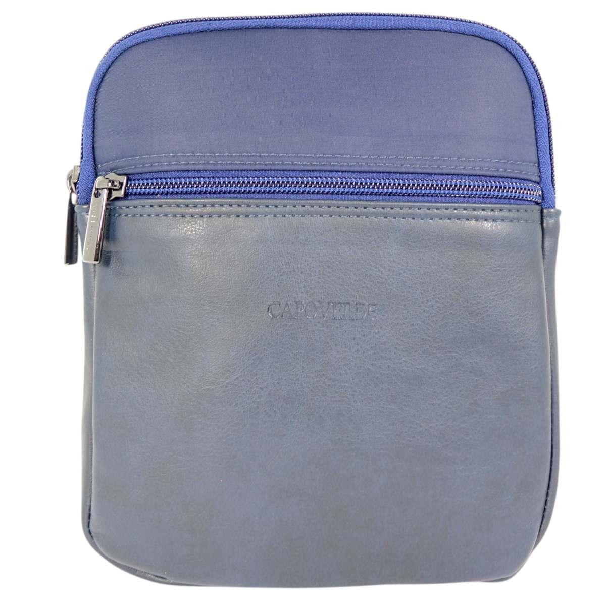 Tracolla uomo in ecopelle e tessuto tecnico Capoverde Made in Italy