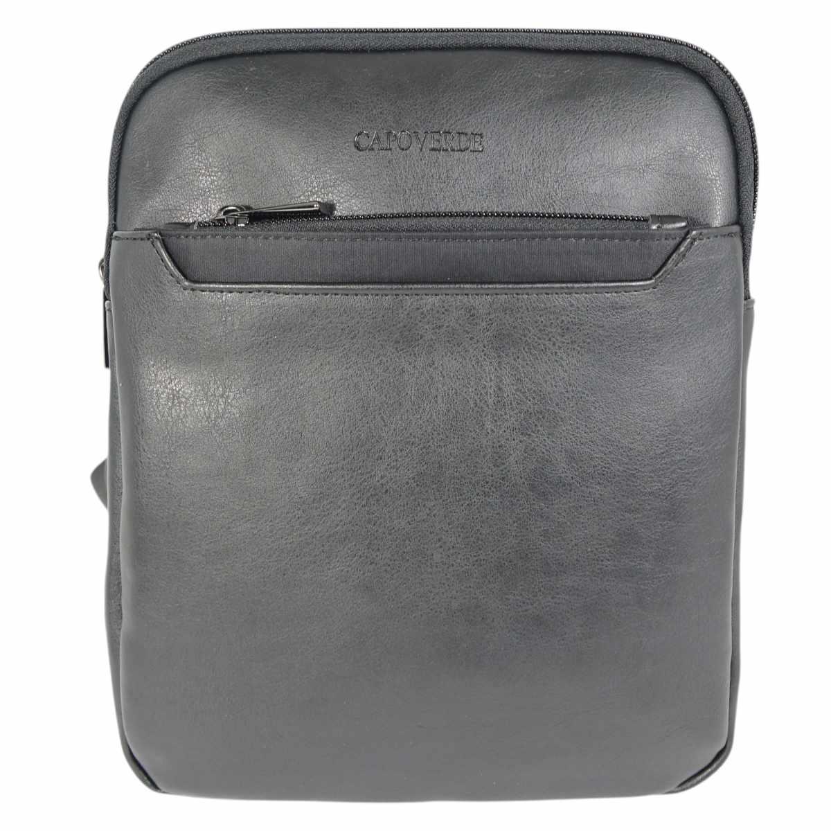 Tracolla uomo in ecopelle e tessuto tecnico Capoverde Made in Italy