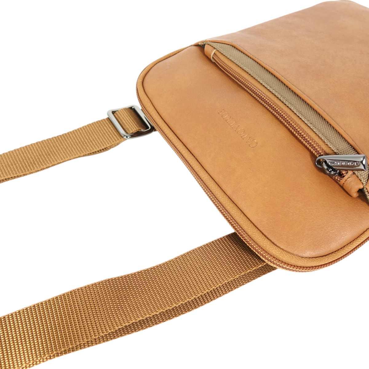 Tracolla uomo in ecopelle e tessuto tecnico Capoverde Made in Italy