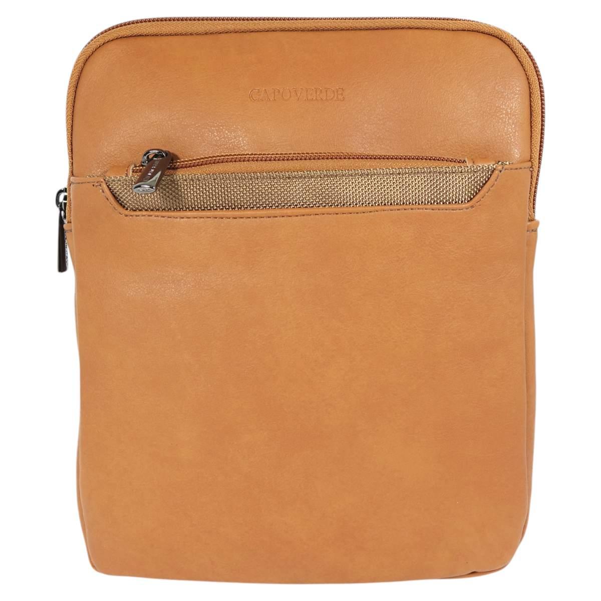 Tracolla uomo in ecopelle e tessuto tecnico Capoverde Made in Italy