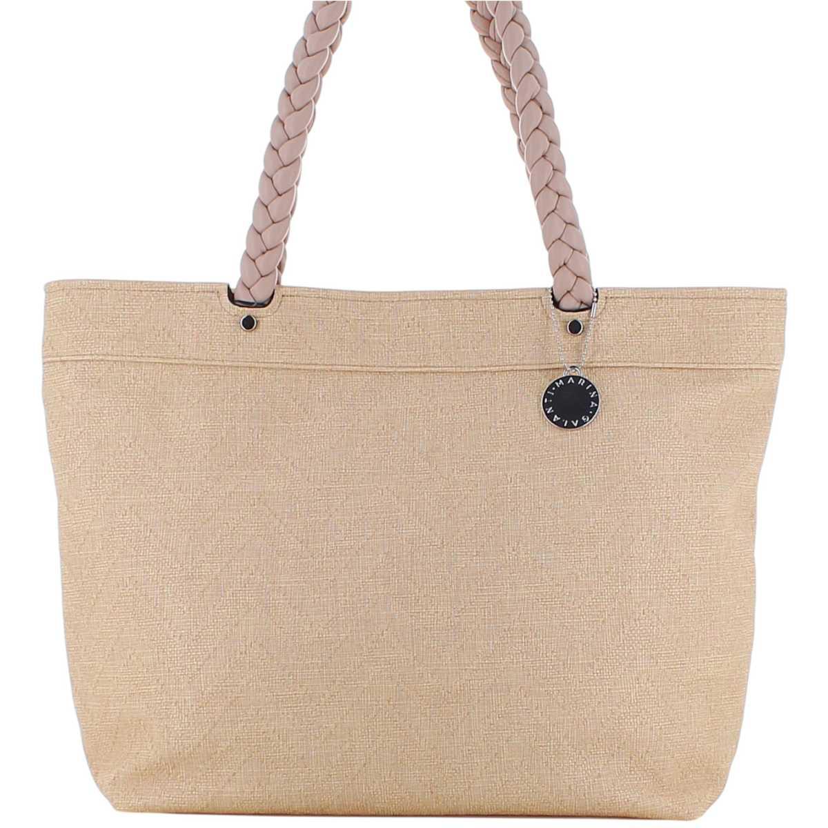 Borsa shopping a spalla donna con manici intrecciati Marina Galanti