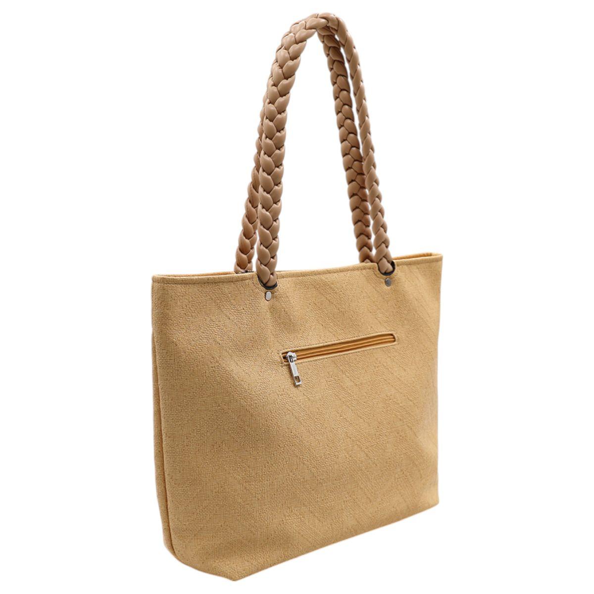 Borsa shopping a spalla donna con manici intrecciati Marina Galanti