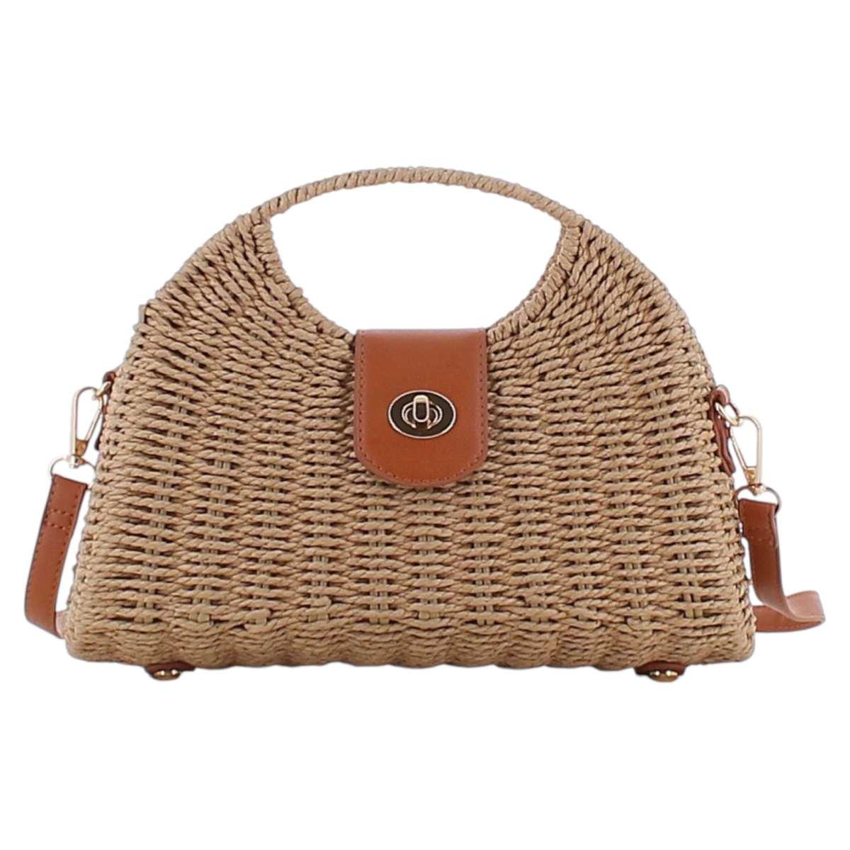 Borsa di paglia donna con tracolla Marina Galanti