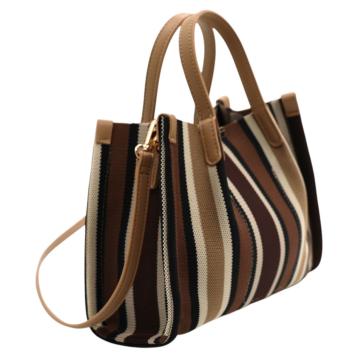 Borsa a mano donna motivo a righe Marina Galanti