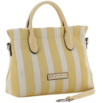 Borsa a mano motivo a righe donna Marta Marzotto