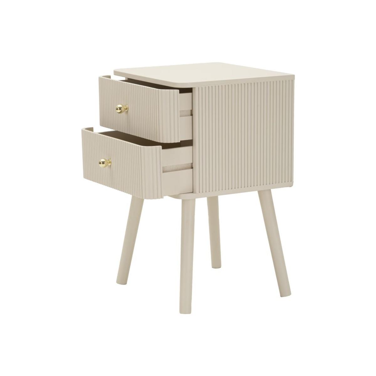 Comodino 2 cassetti shy cm 34x37,5x59