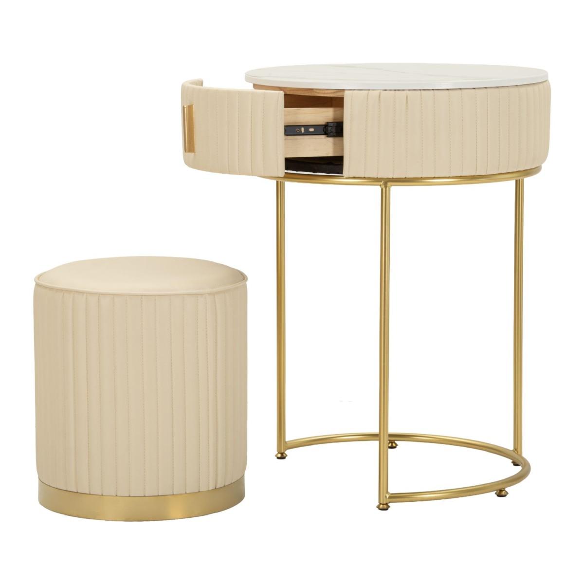 Comodino/toletta c/puff pok cm Ø 52x70 - Ø 36x39