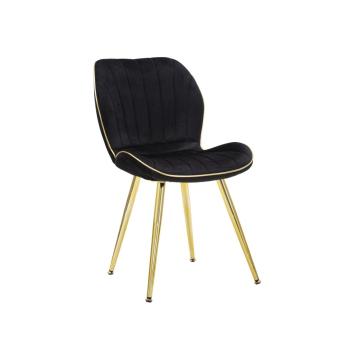 Sedia paris space nera /gold set 2 pz cm 46x58x77