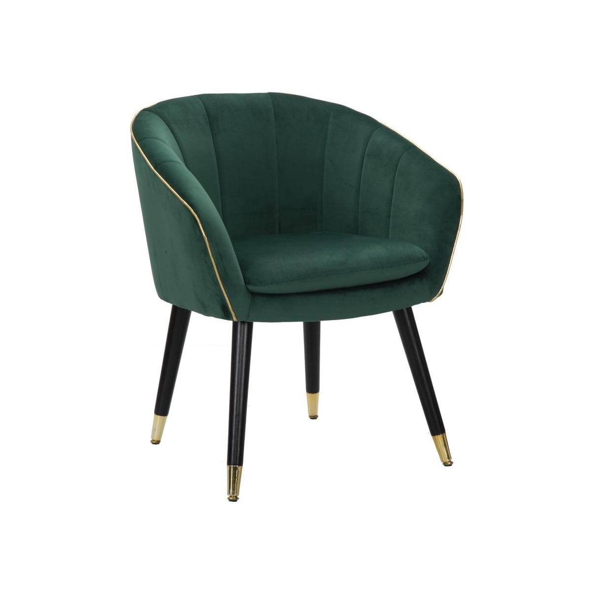 Poltrona paris verde/gold cm 62x58x78