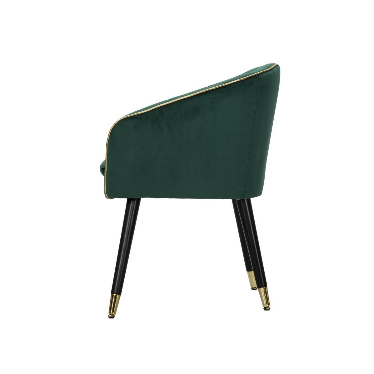 Poltrona paris verde/gold cm 62x58x78