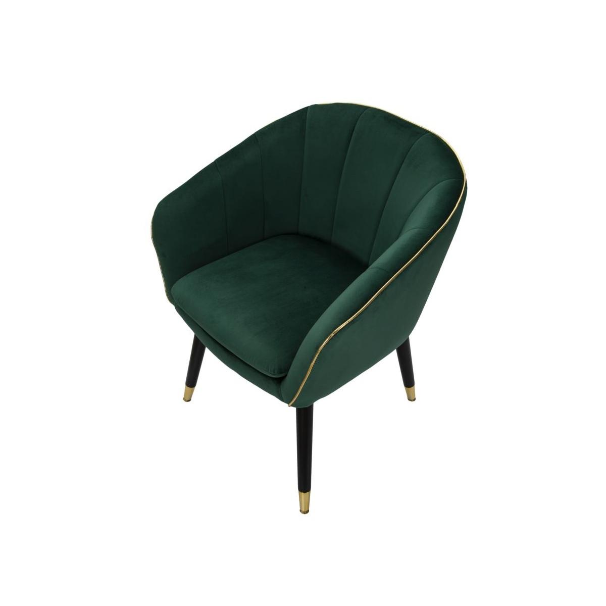 Poltrona paris verde/gold cm 62x58x78