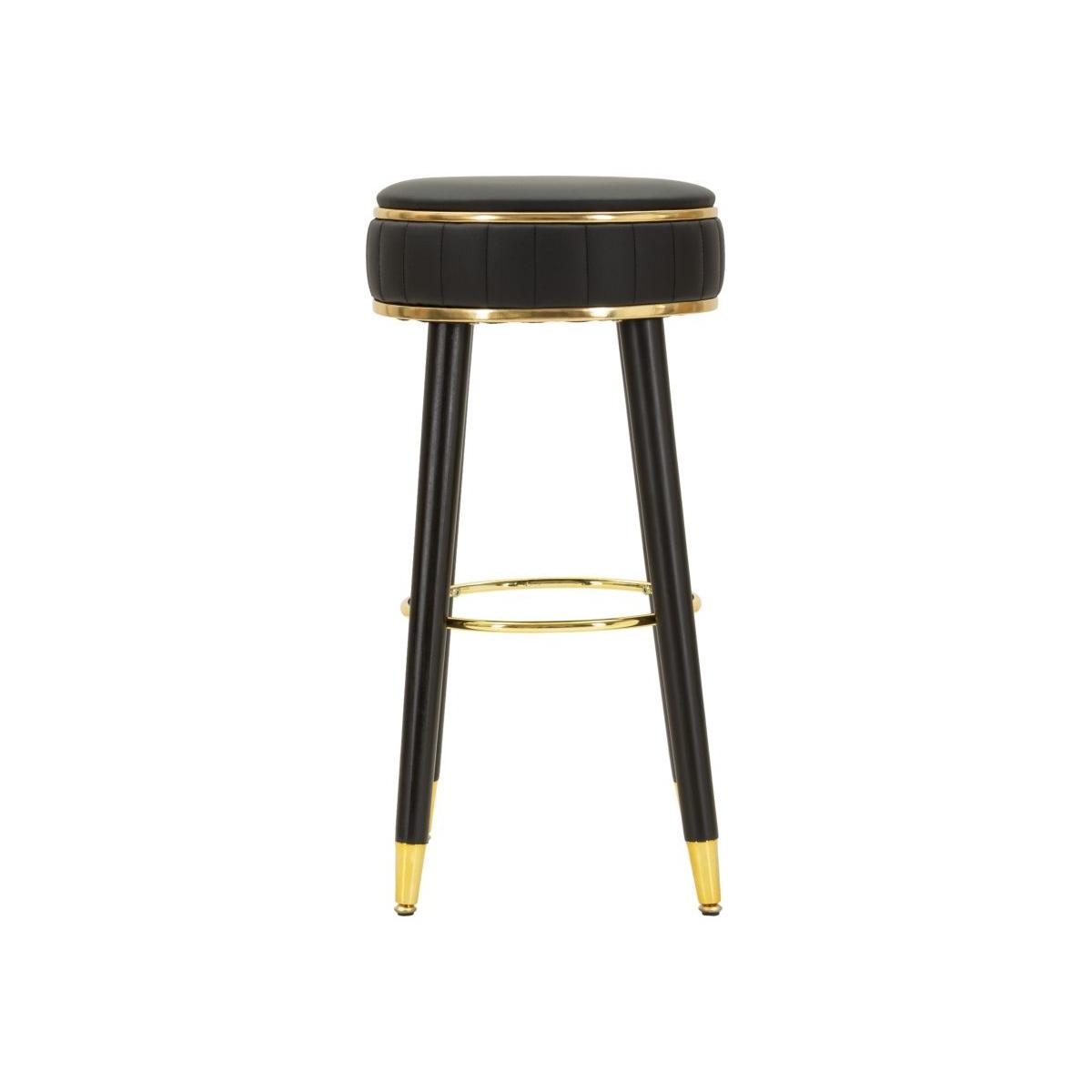 Sgabello bar london nero cm Ø 38x74