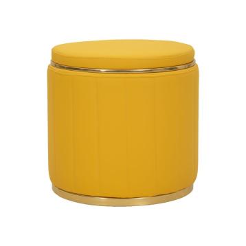 Puff c/contenitore london senape cm Ø 46,5x44