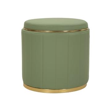 Puff c/contenitore london verde cm Ø 46,5x44